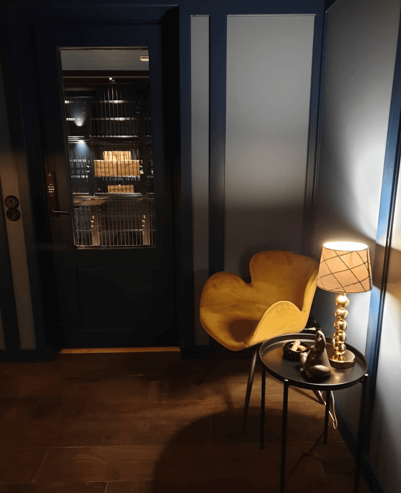 Vinflaskor i perfekta förhållanden